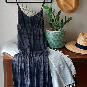 Oneill black cotton maxi dress
